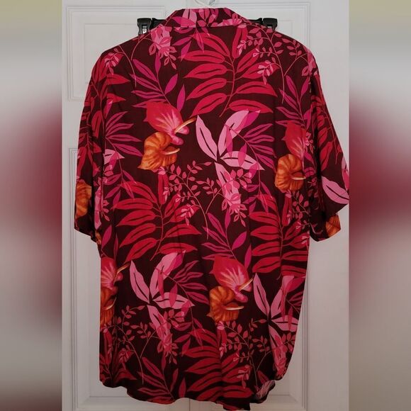 #292 IMPRESSIONS Lifestyle Beautiful Bold floral printed Top- Size: XL - Picture 3 of 6